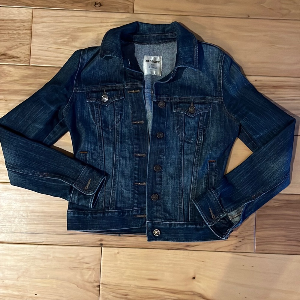 Old Navy classic dark blue denim jacket